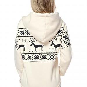 Woman's Deers And Stripes Pattern..