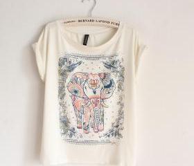 TEE S PRINT - 96099 - ELEPHANT